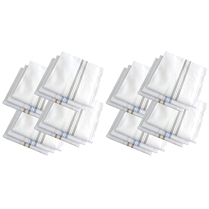 men39s 100 cotton premium handkerchiefs 48cm x 48cm
