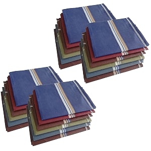 men39s 100 cotton premium handkerchiefs 48cm x 48cm