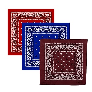 unisex cotton bandanahead wrapwristbandface coverhandkerchief for men and women 50cm x 50cm_pack of 3