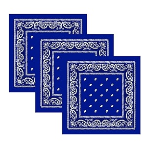 unisex cotton bandanahead wrapwristbandface coverhandkerchief for men and women 50cm x 50cm_pack of 3