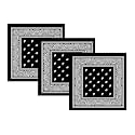 Unisex Cotton Bandana/Head Wrap/Wristband/Face Cover/Handkerchief For Men And Women (50CM X 50CM_Pack of 3)
