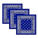 Unisex Cotton Bandana/Head Wrap/Wristband/Face Cover/Handkerchief For Men And Women (50CM X 50CM_Pack of 3)