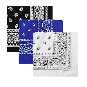 unisex soft breathable cotton paisley printed cowboy bandanasheadbandscarf multicolour_50cm x 50cm