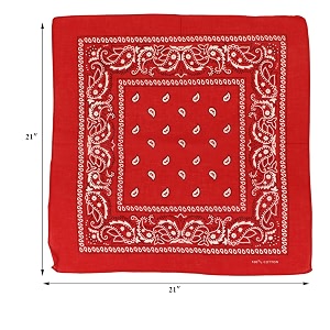 unisex soft breathable cotton paisley printed cowboy bandanasheadbandscarf multicolour_50cm x 50cm