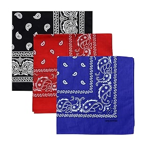 unisex soft breathable cotton paisley printed cowboy bandanasheadbandscarf multicolour_50cm x 50cm