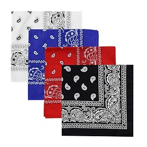 unisex soft breathable cotton paisley printed cowboy bandanasheadbandscarf multicolour_50cm x 50cm