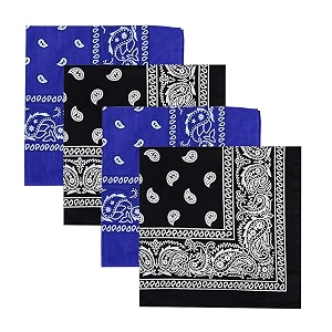 unisex soft breathable cotton paisley printed cowboy bandanasheadbandscarf multicolour_50cm x 50cm
