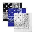 Unisex Soft Breathable Cotton Paisley Printed Cowboy Bandanas,Headband,Scarf (Multicolour_50CM X 50CM)