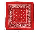 Unisex Soft Breathable Cotton Paisley Printed Cowboy Bandanas,Headband,Scarf (Multicolour_50CM X 50CM)