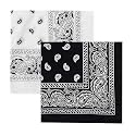 Unisex Soft Breathable Cotton Paisley Printed Cowboy Bandanas,Headband,Scarf (Multicolour_50CM X 50CM)