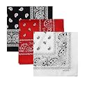 Unisex Soft Breathable Cotton Paisley Printed Cowboy Bandanas,Headband,Scarf (Multicolour_50CM X 50CM)
