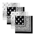 Unisex Soft Breathable Cotton Paisley Printed Cowboy Bandanas,Headband,Scarf (Multicolour_50CM X 50CM)