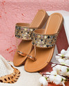 DIKSHU COLLECTION Women Flats Sandal (Beige , 4)