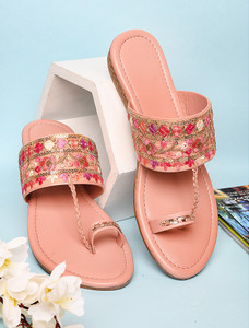 dikshu collection women flats sandal pink  5