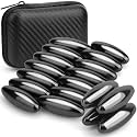 Dilabnba Fidget Toy Hematite Stone Magnet Ferrite Putty Eggs for Adults, Magnetic Fridge Magnets Oval Rocks for Refrigerator, Home, Office, Gadget, Desk Toy Decoration (24PCS)