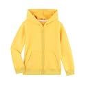DILBYKE Boys Girls Hoodies Hooded Sweatshirts Solid Fleece Hoodie Classic Full Zipper Top Plush Cotton