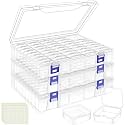 DILIBRA Bead Organizer Box, 138Pcs Small Bead Organizers and Storage