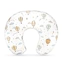 DILIMI Nursing Pillow Cover, Stretchy Removable Pillowcase for Breastfeeding Pillows, Ultra Soft Comfortable Slipcover for Baby Girl and Boy, Hot Air Balloon