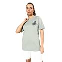 Dillinger Blue Graphic Oversized T-Shirt