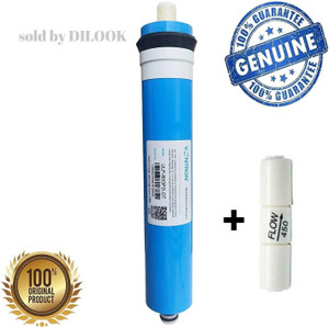 dilook 100 orignal 80gpd vontron membrane with fr suitable for all kind of domestic ro water purifiercan works on tds upto 2000 max capacity 303 litresday solid filter cartridge