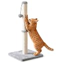 Dimaka Tall Cat Scratching Post Tree Scratcher with Sisal Rope, Grey