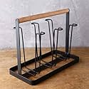 Dime Store Cup Stand For Kitchen Cup Holder For Glass Stand Holder For Kitchen, Home And Restaurants | Coffee And Tea Mug Holder (6 Glass Holders, Medium)