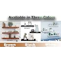 Dime Store Floating Shelf Wall Mount Wall Shelves for Living Room Bedroom Storage Shelf Wall Rack for Home Decor Items (Solid) (Whitee)
