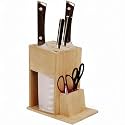 Dime Store Universal Knife Holder for Kitchen | Knives Holder Stand (5 Slots, Natural)