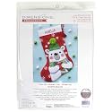 Dimensions 71-09162 Chill Out Personalizable Needlepoint Christmas Stocking Kit, 16" Long, Multicolor, 7pcs