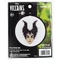 Dimensions 72-70415 Disney's Maleficent Mini Beginner's Cross Stitch Kit, 3" Diameter, Multicolor, 5 Pieces