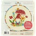 Dimensions 72-76315 Colorful Gnome Counted Cross Stitch Kit for Beginners, 6" D, Multicolor, 5pcs