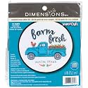 Dimensions Farm Fresh Personalized Counted Cross Stitch Kit for Beginners, 6" Diameter, Multicolor 4 Piece