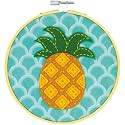 Dimensions Needle Craft Pineapple Wool Felt Applique Embroidery Craft Kit, 6''