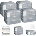 DIMJ Comforter Storage Bag - 110L Large Capacity Ultra Space Saving Self Compression Organize for Duvet, Pillow, Bedding, Blanket Sheet Storage Organizer Nylon Compression Bag for Storage