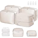 DIMJ Comforter Storage Bag 4 Pack - Blanket Storage Organizer Compression Bags, Large Capacity Ultra Space Saving Self Compression Organize for Bedding, Pillow, Duvet, Sheet Storage with Zipper Window
