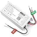 Dimmable LED Driver 60W 12V, Triac/ELV/MLV Transformer for LED and Halogen Lighting, Compatible with Lutron &amp; Leviton Dimmers, Suitable for Indoor/Outdoor Applications