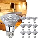 Dimmable PAR20 Halogen Flood Bulbs 39W 2800K for Recessed Lighting