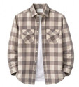 DIMMY Men Checkered Casual Brown Shirt