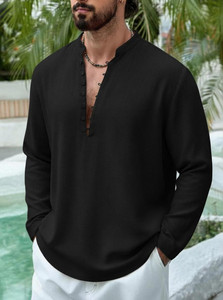 DIMMY Men Solid A-line Kurta
