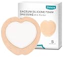 Dimora Sacrum Foam Dressing Silicone Adhesive Border 7" x 7" (5 Packs)