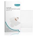 Dimora Wound Contact Layer, Silicone Non-adhering Wound Dressing, Transparent Pads Bandages Sheets for Abrasion Pressure Sore Venous Arterial Ulcer, 4"x7" (Pack of 5)
