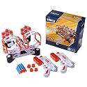Dimple Shooting Games - Shooting Target Game, Nerf Compatible Rotating Spinning Targets for Shooting with 2 Foam Blaster Toy Guns, 14 Targets, 24 Soft Foam Darts, and 2 Dart Holders