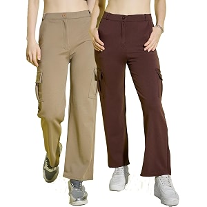 DIMPY GARMENTS Full Length Straight Fit Solid
