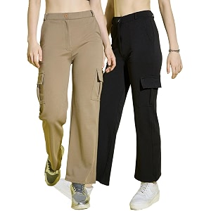 DIMPY GARMENTS Full Length Straight Fit Solid