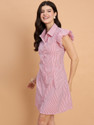DIMPY GARMENTS Women Shirt Red MiniShort Dress