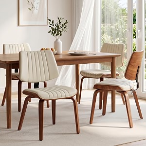 Dining Chairs Set of 4 Mid Century