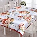 Dining Table Cover 6 Seater, 60 Inches X 90 Inches Cotton Table Cloth for 6 Seater Dining Table,Magenta with Piping,Rectangular
