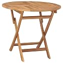 Dining Table Warm Brown Teak Wood Medium Foldable Folding Table,Durable Folding Garden Table with Solid Teak Wood Top for Outdoor Gatherings and Casual Dinners Patio Furniture