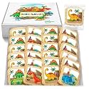 Dinosaur Cookies Individually Wrapped Dino Jurrasic themed Theme Party Favors 24 Pack Bulk for Kids Birthday Party Sugar Cookie T-Rex