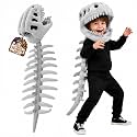 Dinosaur Costume 3D Skeleton Design Toddler Realistic Dinosaur Skeleton Costume Outfit for Halloween Photo Party 39 In